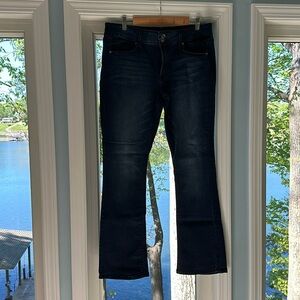Mudd Dark Wash Bootcut Jeans - Deep Indigo Blue